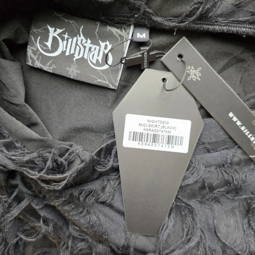 Killstar Nightdew Assymetrical Skirt - Picture 9 of 12